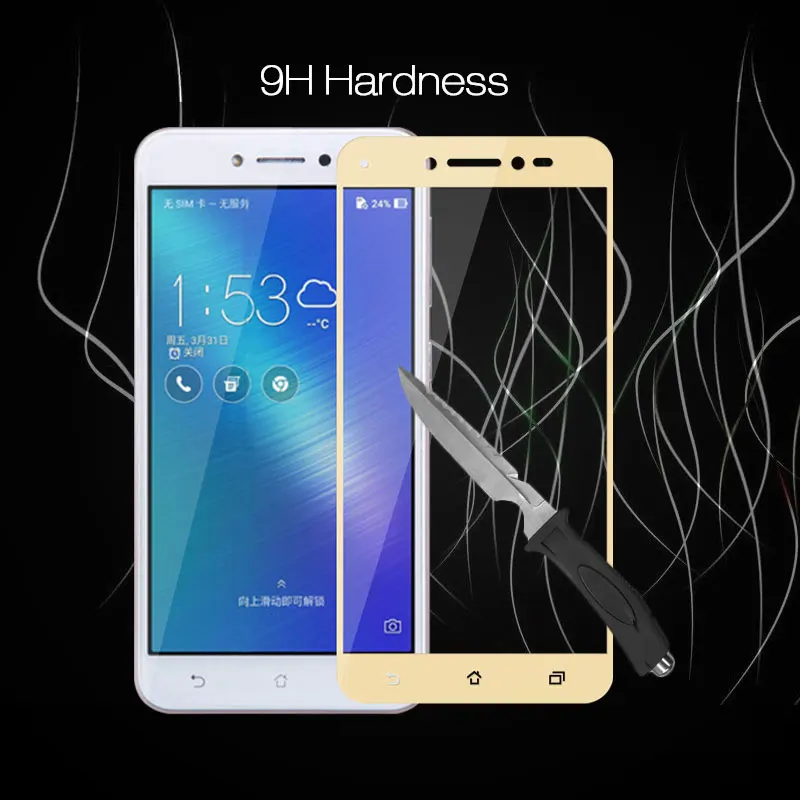 

Full Cover Film For ASUS ZB501KL 5.0'' Screen Protector 2.5D 9H Premium Zenfone Live ZB501KL Tempered Glass Zenfone Live 5.0"