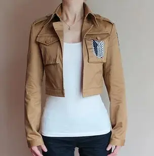 Оптовая продажа атака на Титанов Shingeki no Kyojin Скаутинг Косплей куртка одежда для