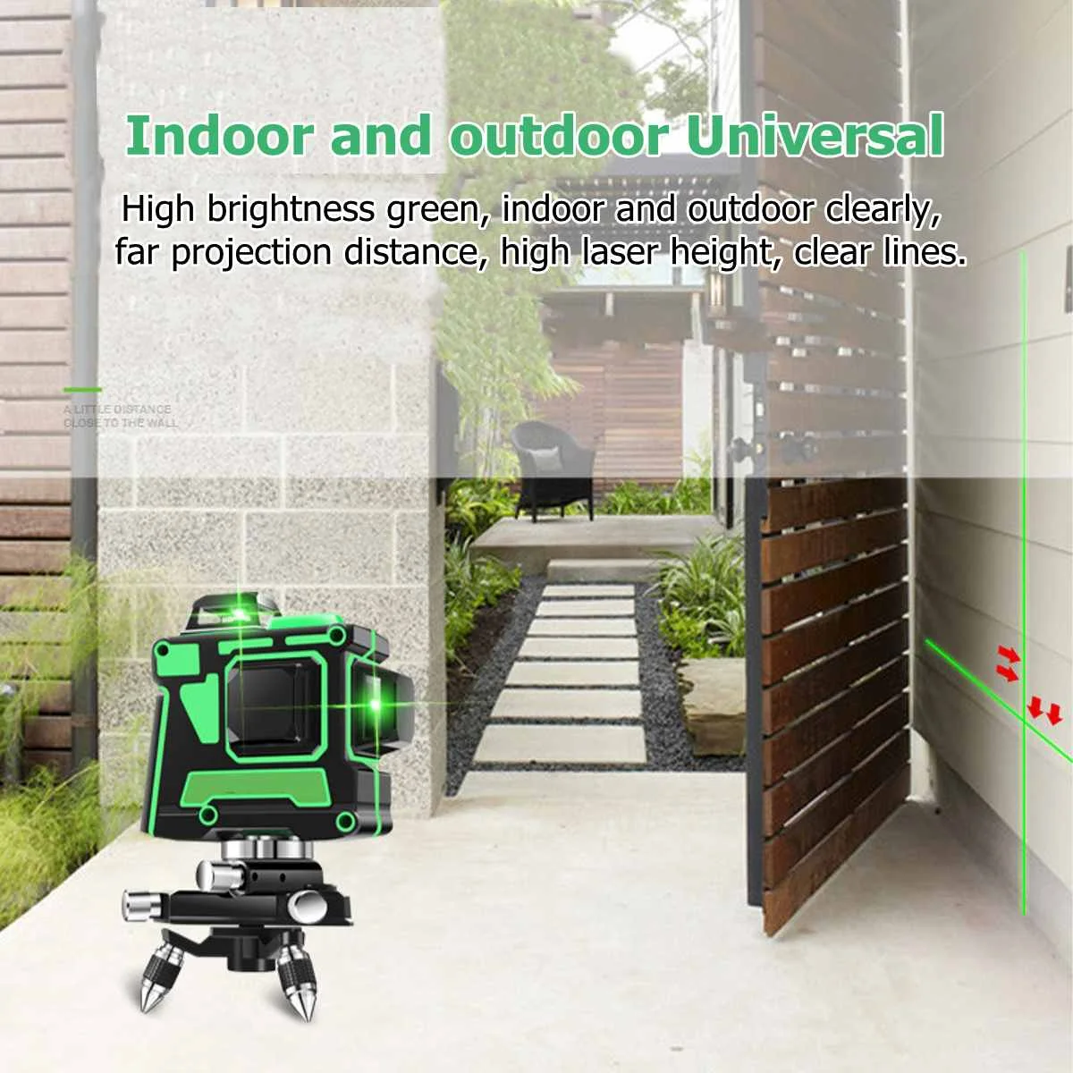 3D 12 Lines Adjustable Laser Levels 360 Self Leveling Horizontal Vertical Cross Green Laser Waterproof Beam Measuring Equipment