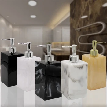 

Resin hand sanitizer lotion bottle shower gel shampoo press bottle bathroom supplies portable soap bottle O002