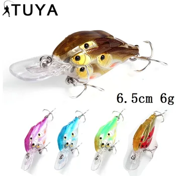 

TUYA Wobblers Crankbait Fishing Lure Baitball Bionic Fish School Artificial Hard Bait Minnow Crank bait 6.5cm 6g