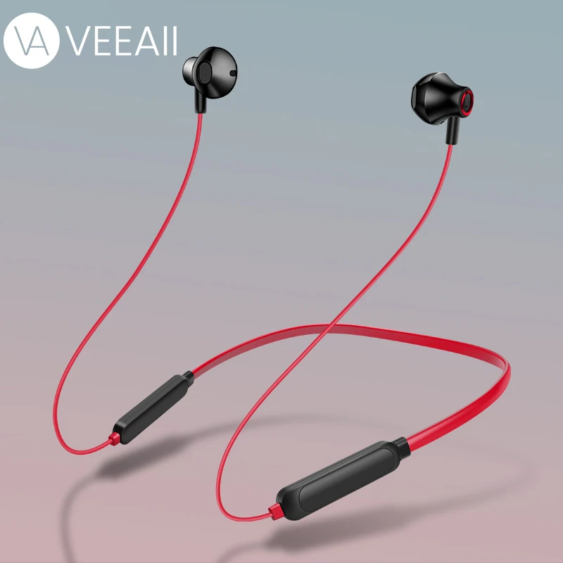 

VEEAII Wired Bluetooth Earphone Neckband Sport Waterproof Headphones Music Stereo Earbuds Headset Earphones in-ear for All phone