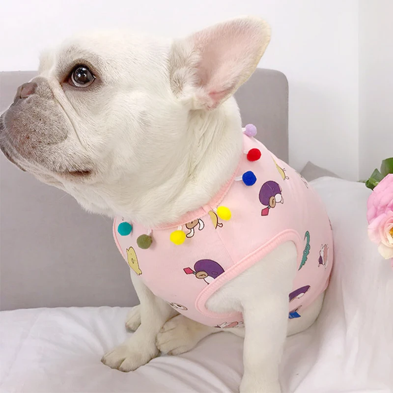 Cotton Puppy Candy Colors French Bulldog Summer Cool Vest ...