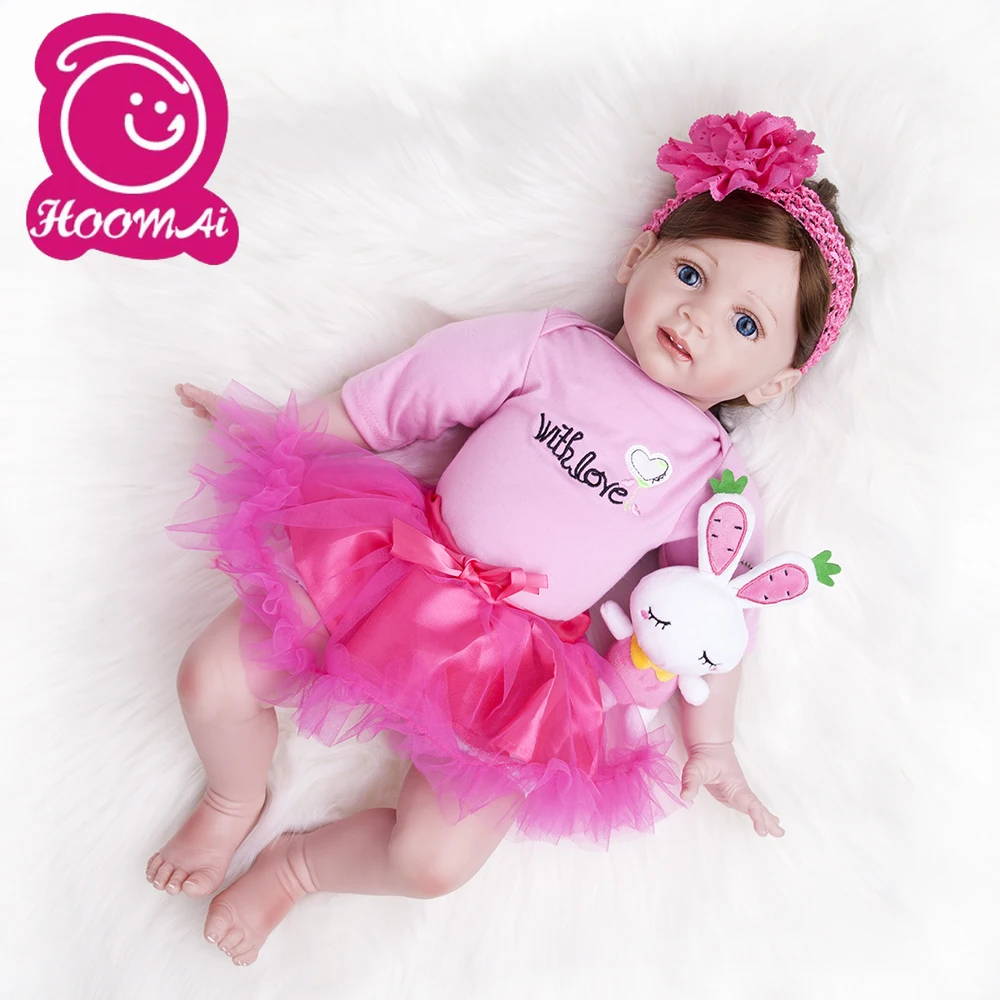 

60cm Silicone Vinyl Reborn Baby Doll Toys For Girl Princess Toddler Alive Babies Like Real Birthday Gift Brinquedos Play House