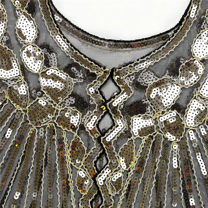Женская шаль в ретро стиле 1920 s, блестящая расшитая блестками вечерняя накидка, свадебная шаль, болеро, накидка для невесты