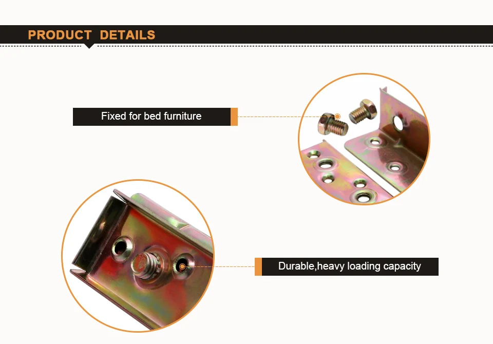 4 шт. цвет-оцинкованный шарнир для кровати 85x29x32 мм Соединительный шарнир для ремонта кровати Замена Соединительный шарнир для мебели стула
