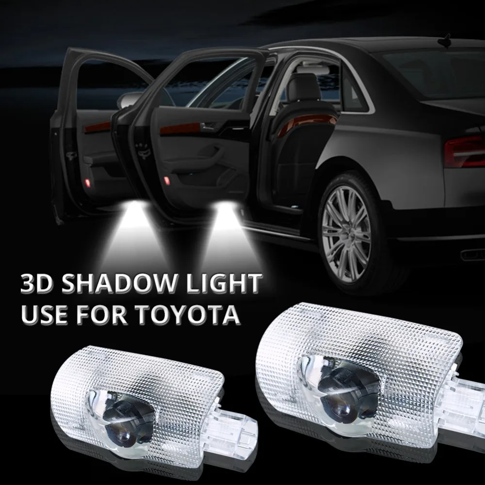ATcomm 2 шт. светодиодный проектор для двери автомобиля с логотипом Toyota