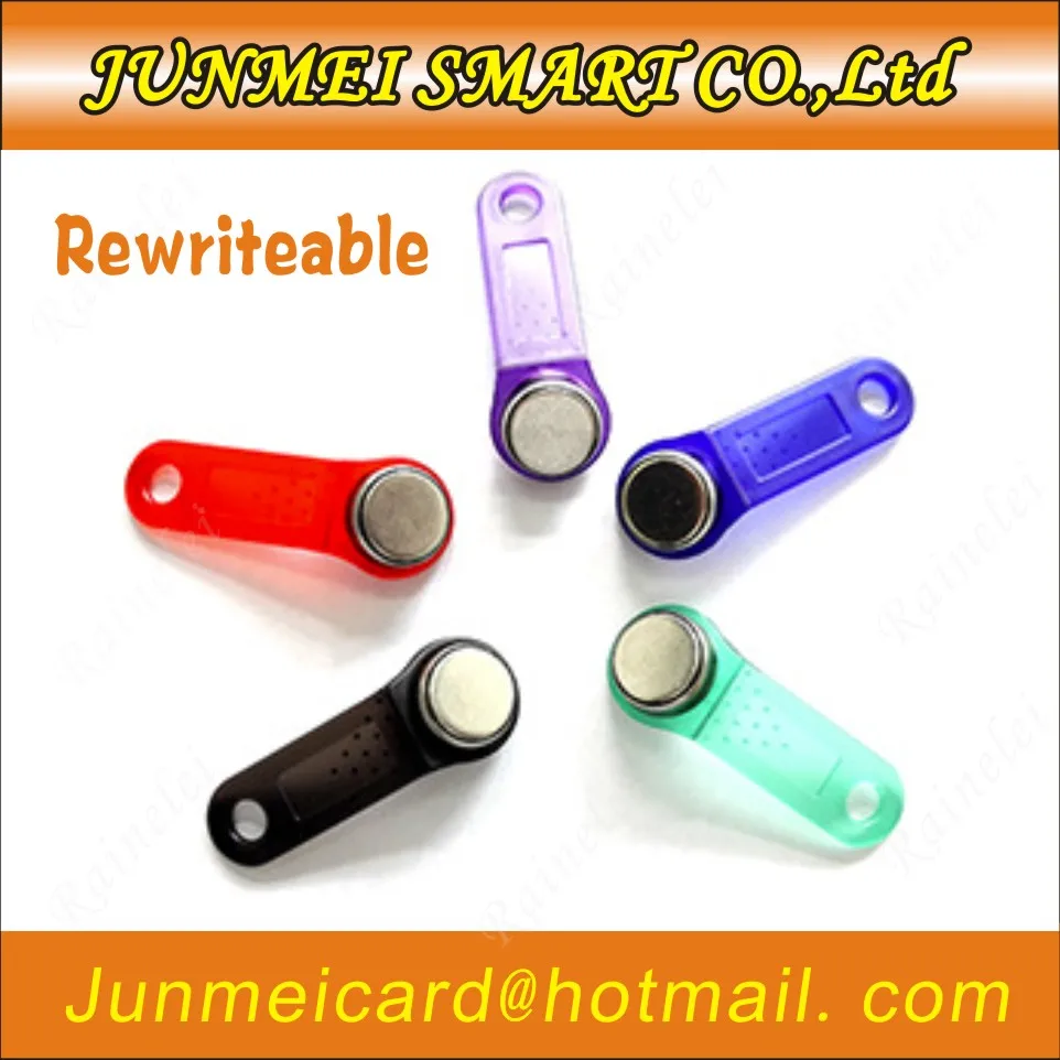 100 шт. ТМ Перезаписываемый RFID Touch Memory ключ RW1990 iButton копию карты сауна ключевые теги llaveros llavero стикер маркер