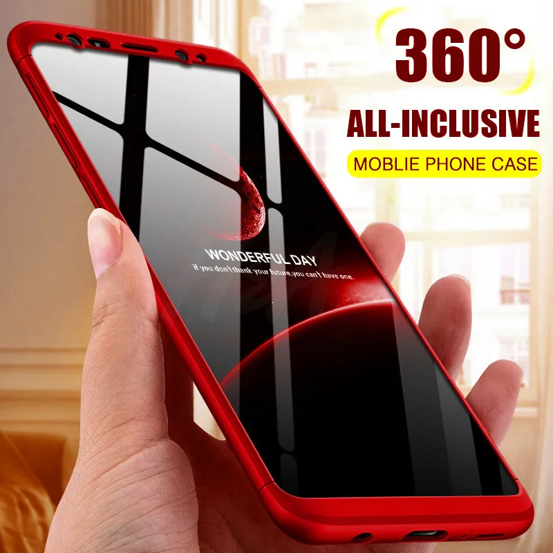 H&A 360 Full Protective Phone Case For Samsung Galaxy S9 S8 Plus S6 S7 Edge Matte PC Shockproof Cover For Samsung Note 9 8 Cases