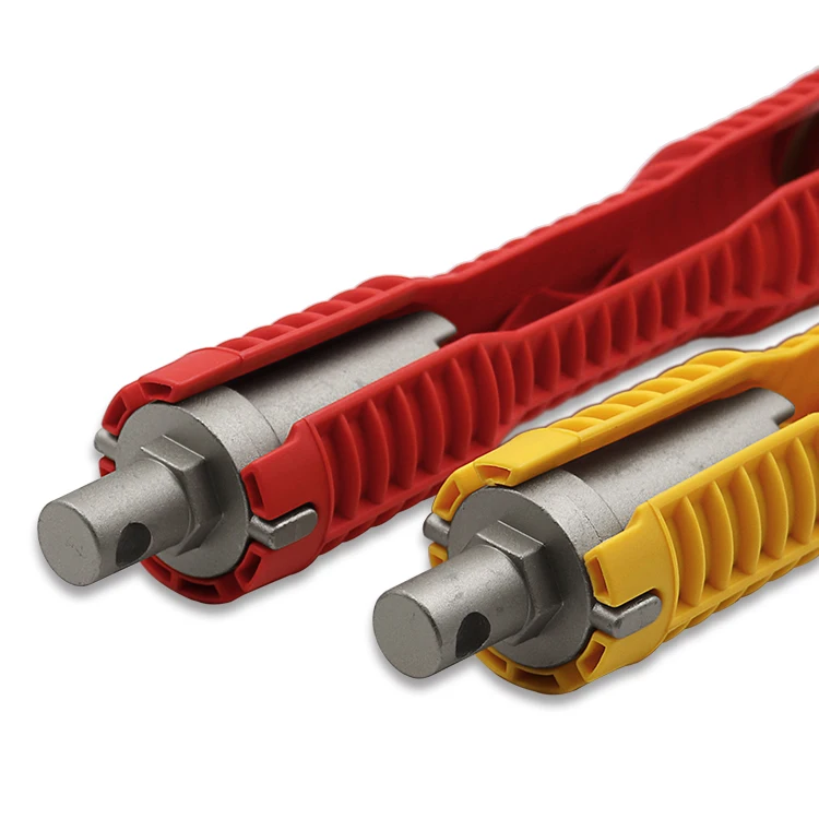 Günstig Hex Mutter Wrench 8 in 1 Wasserhahn Und Waschbecken Installer Doppel Kopf Wasser Rohr Spanner Multi zweck Schlüssel Sanitär wc Bad Werkzeuge