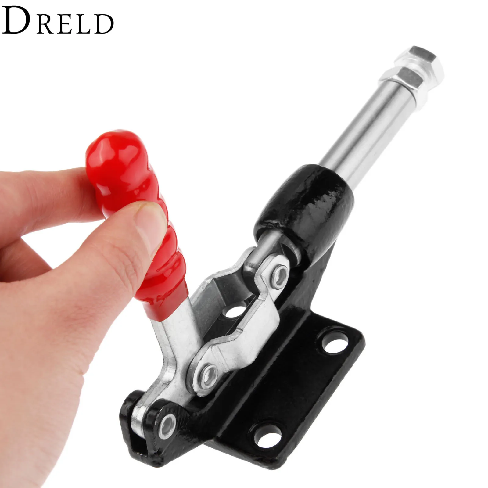 DRELD 1pc GH-305-EM Push Pull Toggle Clamp 42mm Plunger Stroke 386KG/850Lbs Holding Capacity Quick Hand Tool Fixture Clamp цена DRELD 1pc GH-305-EM Push Pull Toggle Clamp 42mm Plunger Stroke 386KG/850Lbs Holding Capacity Quick Hand Tool Fixture Clamp цены онлайн