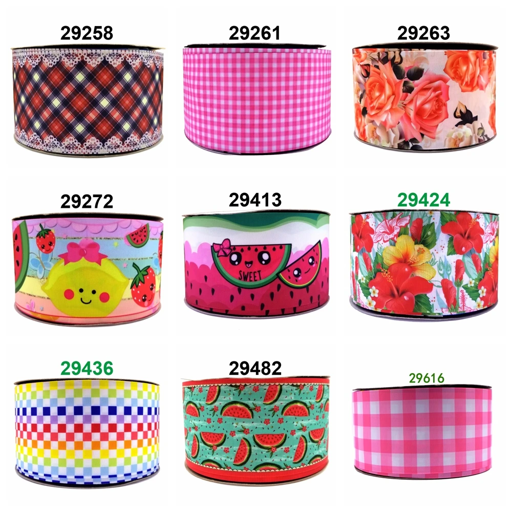 

Free shipping 2019 new arrival ribbons Hair Accessories ribbon 10 yards printed grosgrain ribbons 29616