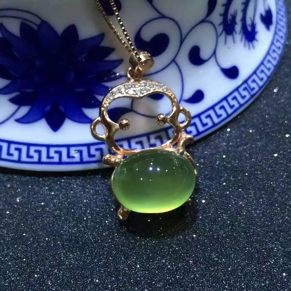 natural green prehnite stone pendant S925 silver Natural gemstone Pendant Necklace trendy Elegant Cute monkey women girl jewelry natural green prehnite stone pendant S925 silver Natural gemstone Pendant Necklace trendy Elegant Cute monkey women girl jewelry