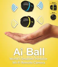 Бесплатная Доставка 2015 Новый ай-ball Самый Маленький в мире Переносной Wi-Fi Мини Камеры Наблюдения IP Беспроводной Камеры HD 640X480