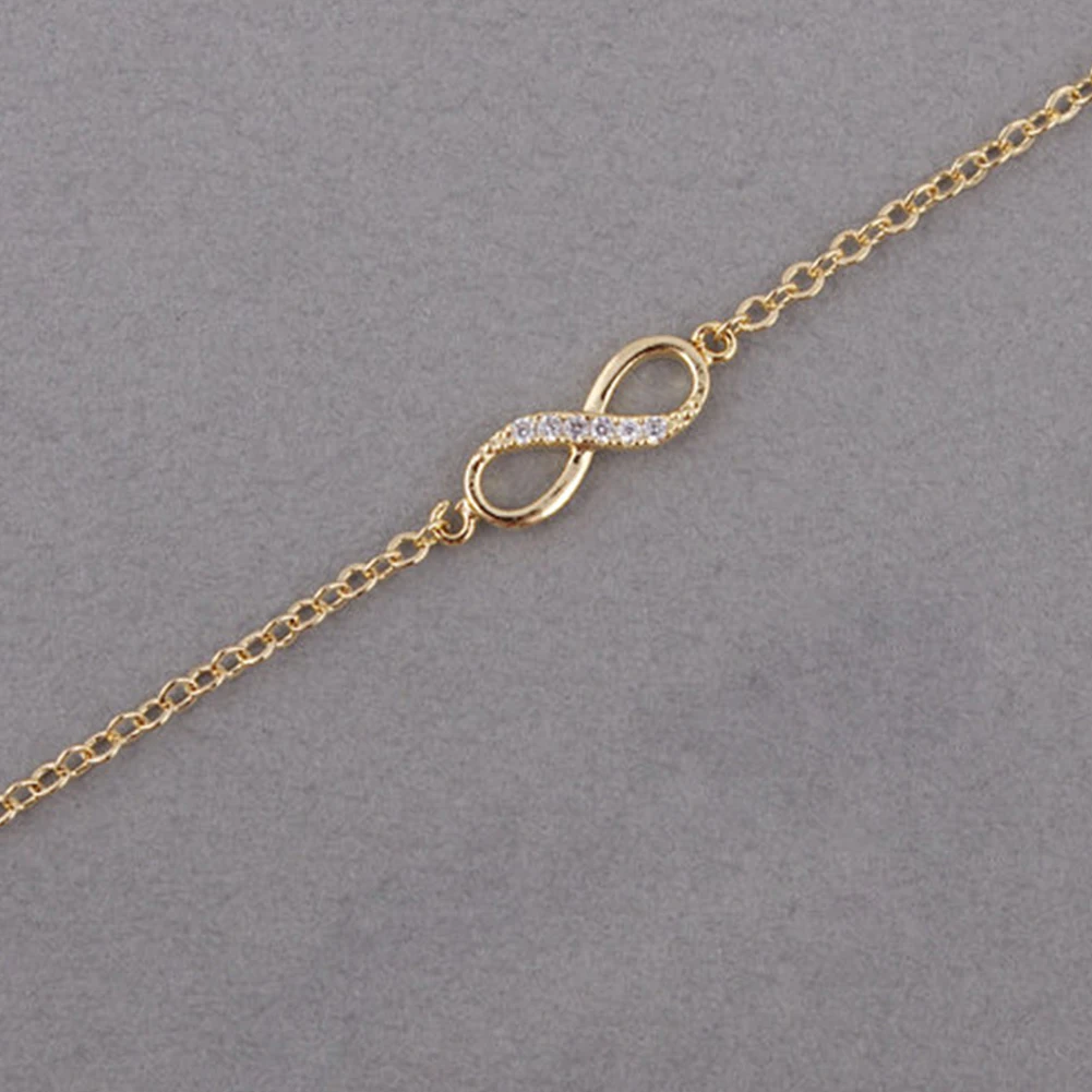 

Personalized 8 Symbol Rhinestone Chain Necklace New Fashion Love Necklace for Women Silver Gold Party Gifts Mo