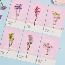 20 шт./лот гербарий Складная визитная карточка/день рождения Blessings День благодарения, открытка/свадебные пригласительные открытки