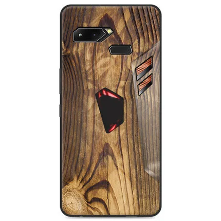 "6,0 для ASUS ROG Phone ZS600KL чехол деревянный камень стиль Мягкий силиконовый чехол для ASUS ROG Cover для ASUS ROG Phone Z01QD