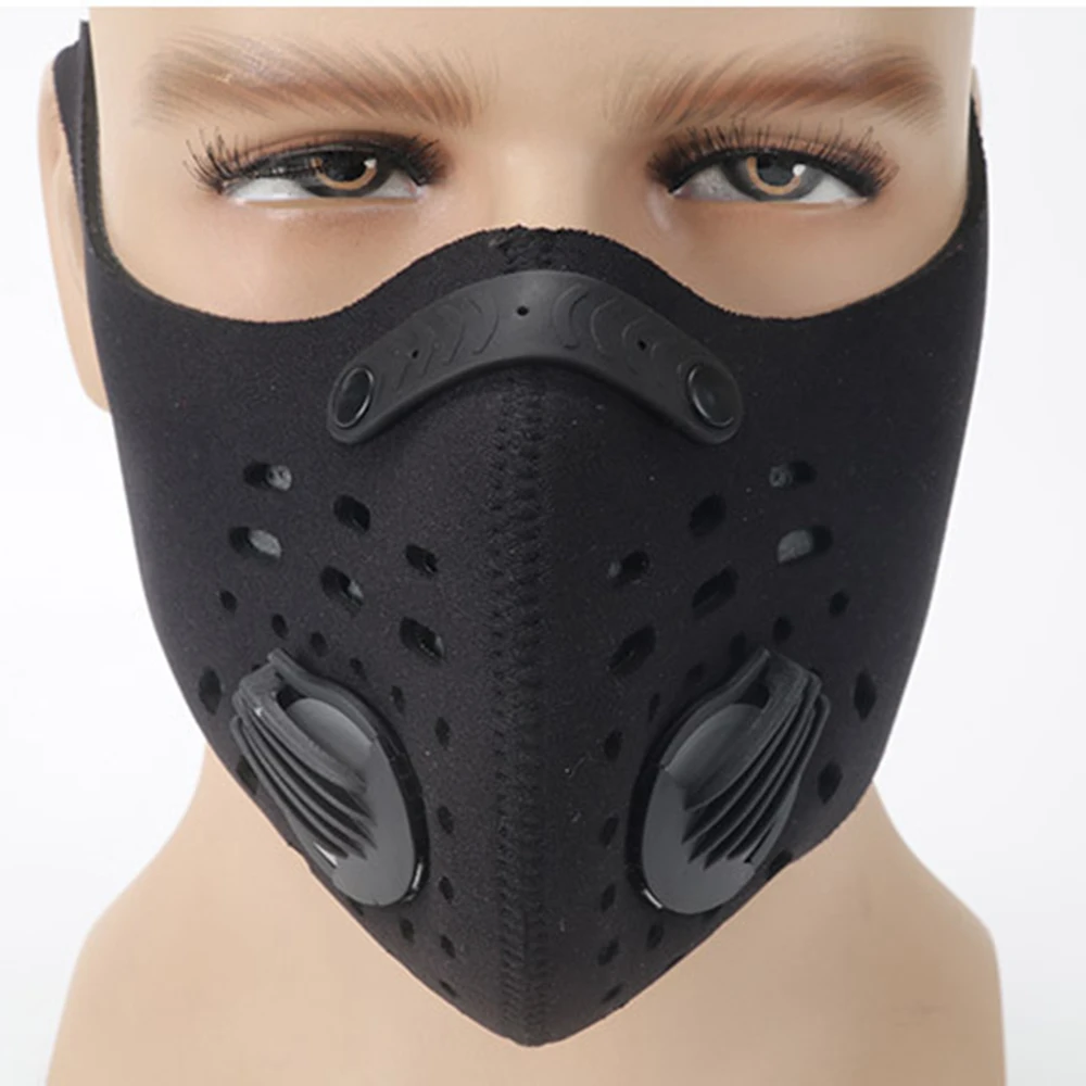 Download Half Face Activated Carbon Cycling Face Mask With Dual ...