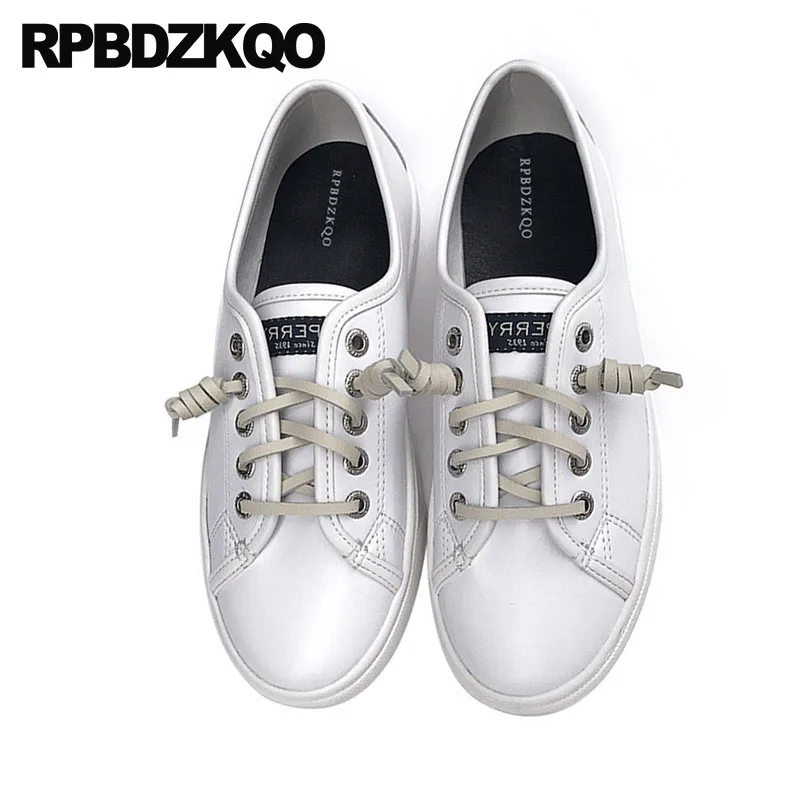 Dames Sneakers De Lacets Chinois À Marche Rond Chine Blanc 2018 Bout Appartements Formateurs Printemps Femmes Chaussures Designer Automne mNvnw80O