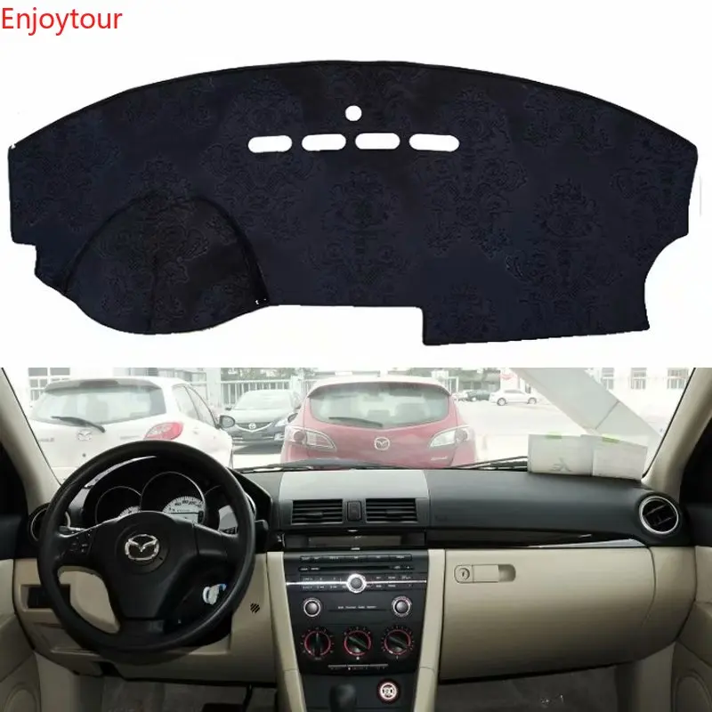 Для mazda 3 mazda3 BK 203 2004 2005 2006 2007 2008 2009 фланель Dashmats приборной панели крышки покрытие для приборной панели автомобиля коврик аксессуары с покрытием