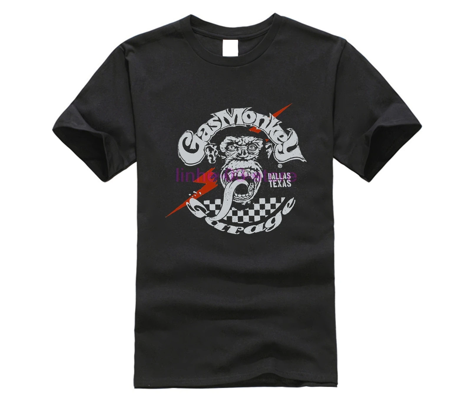 Футболка с логотипом Gas monkey GARAGE DALLAS TEXAS размер (3XL) темно-серый