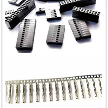 50 компл 2,54 мм Однорядная 1/2/3/4/5/6 P контактный разъем Dupont пластиковая крышка Dupont Head разъем провод с дуплексными перемычками кабель штыревой разъем-розетка