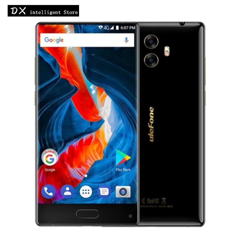 Ulefone MIX S 4 г мобильный телефон 5,5 "18:9 Дисплей MTK6737 4 ядра 2 ГБ + 16 ГБ Android 7,0 13MP + 5MP двойной камеры отпечатков пальцев Смартфон