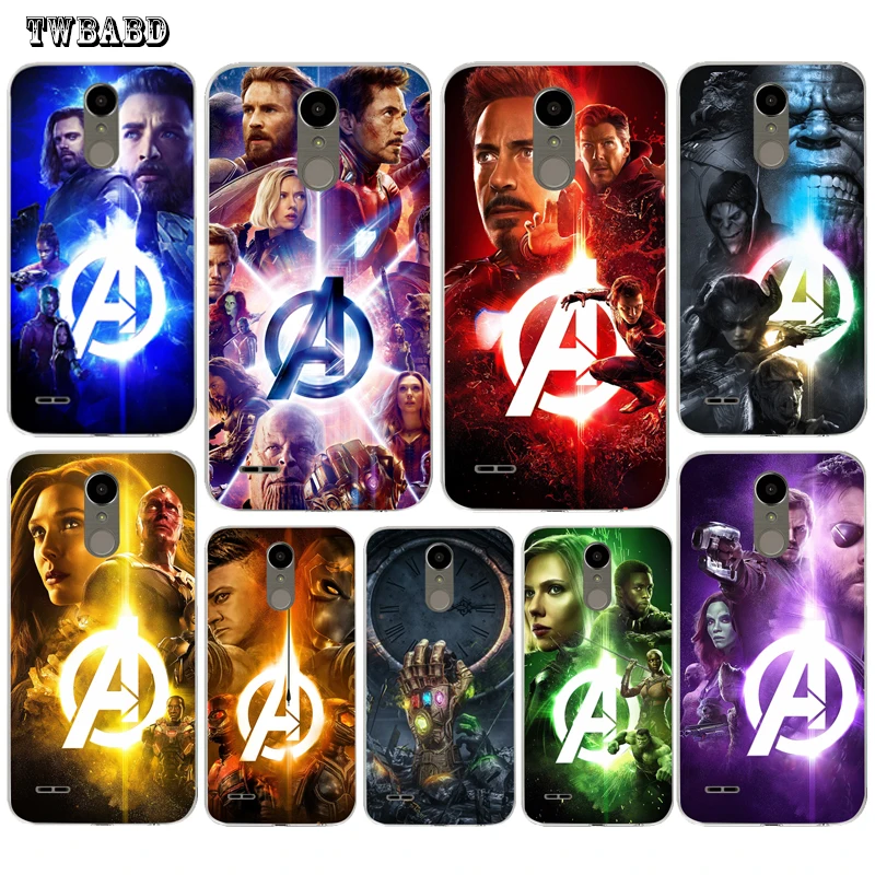 

Phone Case Avengers Infinity War Thanos For LG Q6 Q8 G4 G5 G6 K4 K7 K8 K10 2017 X Screen Power 2 Super hero TPU case