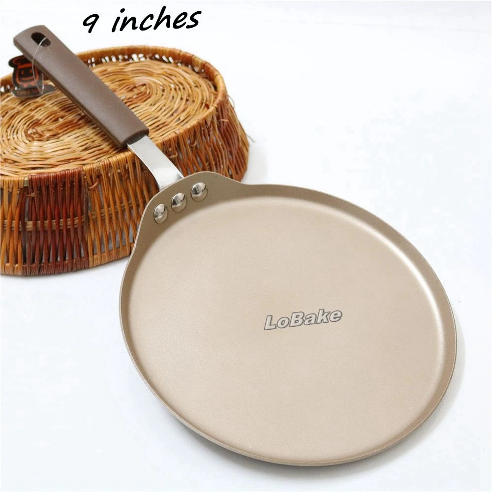 New arrivals 9 inches round nonstick carbon steel pancake baking pan