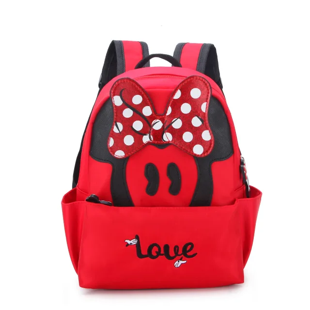 

Disney baby school bag kindergarten boys and girls 1-5 years old cute Mickey mouse bag children minnie backpack