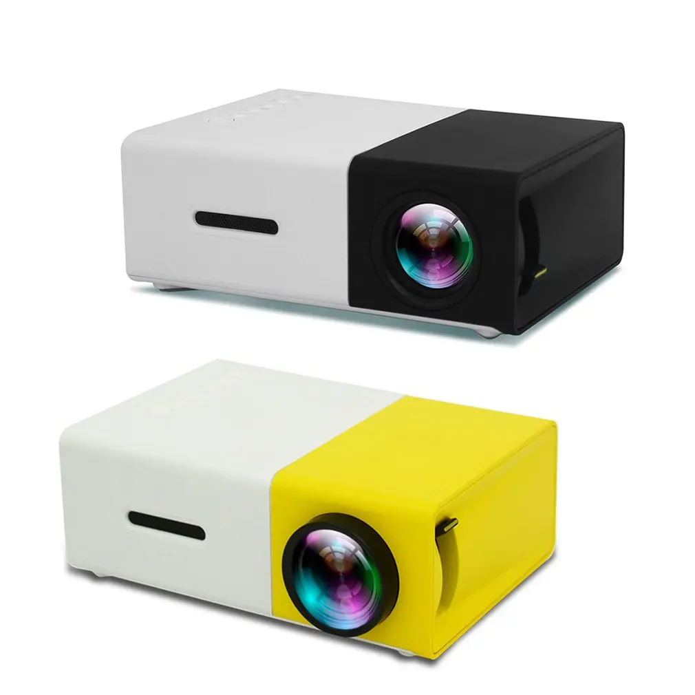 YG300 جهاز عرض (بروجكتور) ليد 3D HD المحمولة ميني جيب LCD Proyector للمنزل مسرح سينما 3.5 مللي متر الصوت/HDMI/USB/ SD المدخلات متعاطي المخدرات جديد