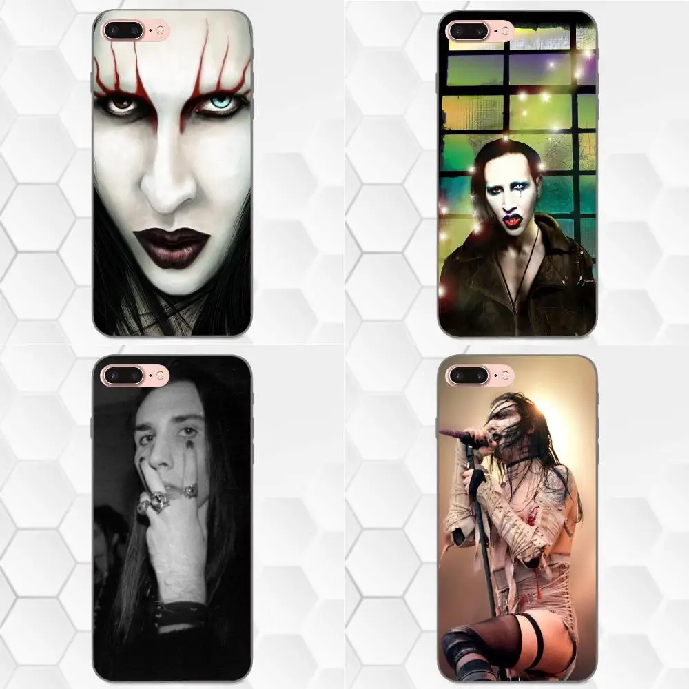 Marilyn Manson Brian Warner Soft Art Online Cover Case For Apple iPhone 4 4S 5 5S SE 6 6S 7 8 Plus X XS Max XR | Мобильные телефоны