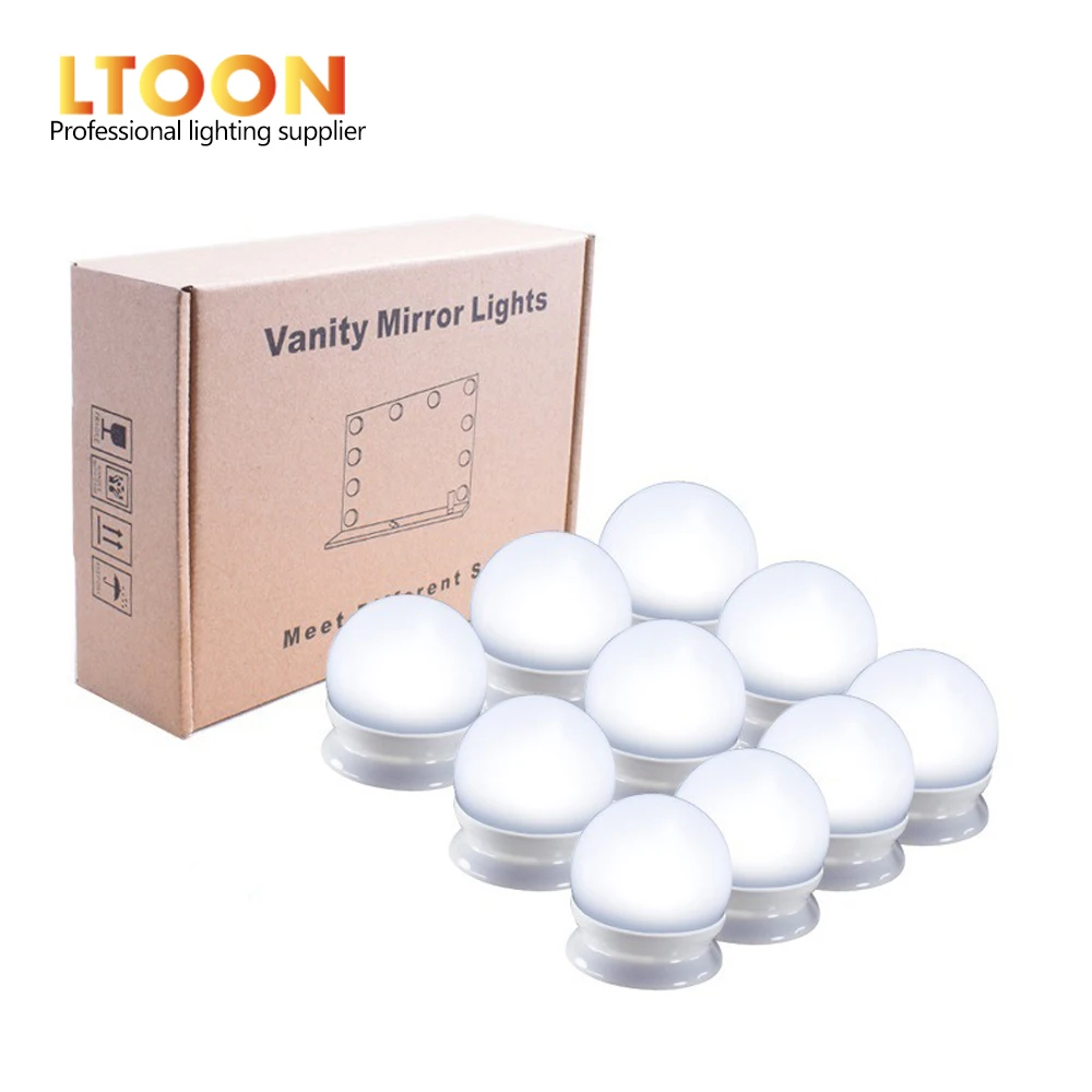 

[LTOON]LED Vanity Mirror Lights Kit with Dimmable Light Bulbs,Lighting Fixture Strip for Makeup Vanity Table Set