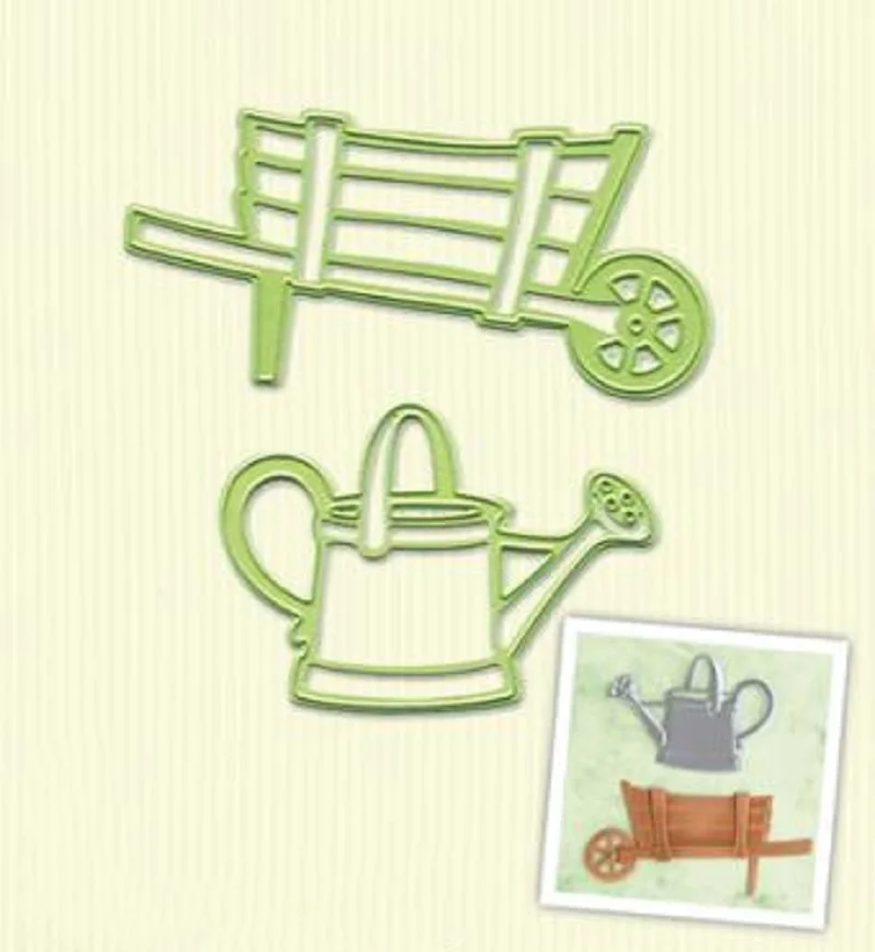 

Hemere Cart Watering can Metal Cutting Dies Stencil for DIY Scrapbooking/photo Album Decorative Embossing DIY Paper Cards Craft