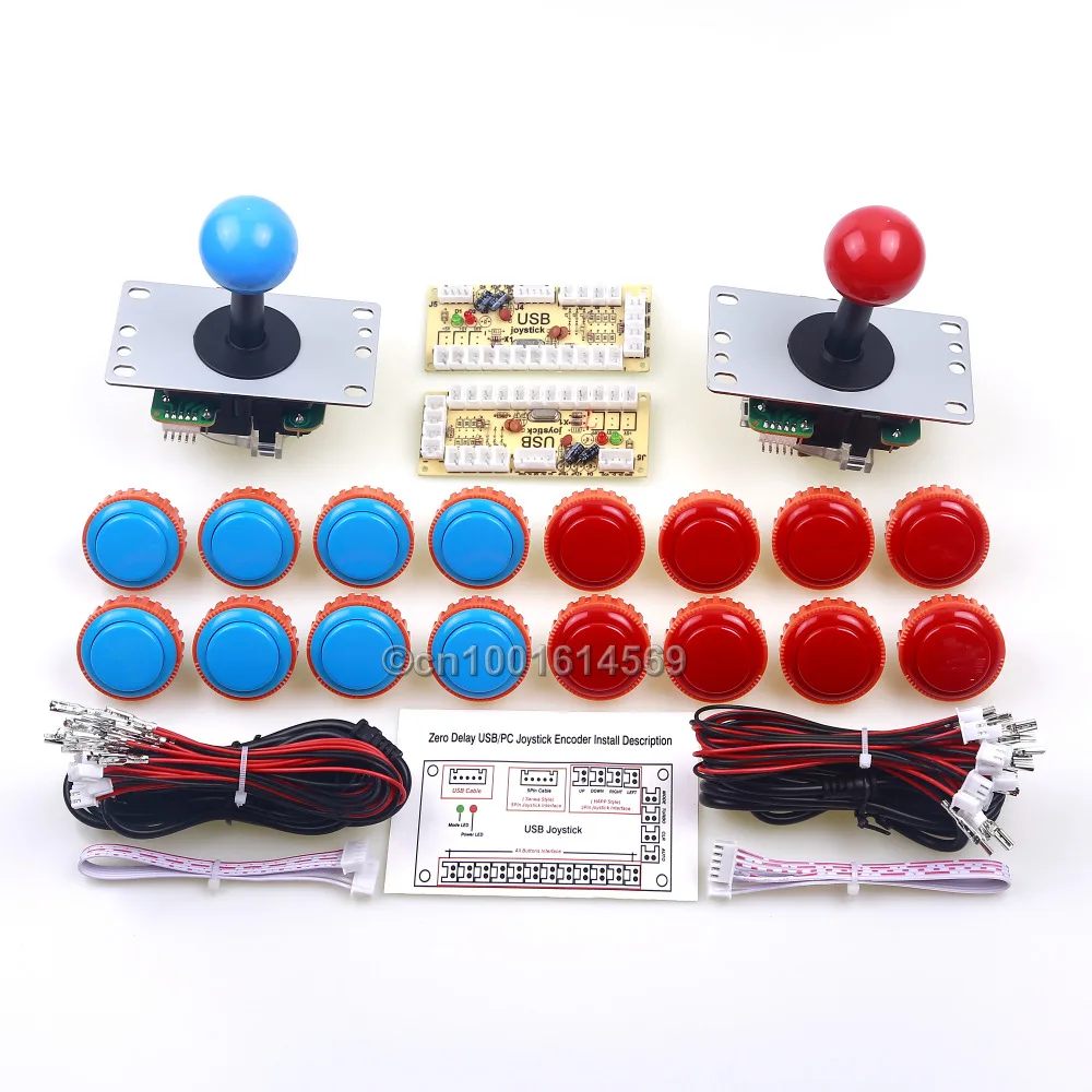 

Arcade Control Panel DIY Arcade Sticks + USB Connector Encoder Board + Sanwa Push Button OBSN-30 Button For PC Game Controller