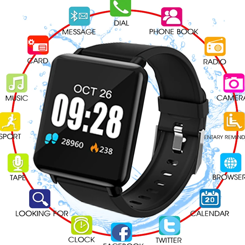 

2018 Bluetooth Smart Watch Men With Touch Screen Big Battery Support TF Sim Card Camera for Android Phone Smartwatch