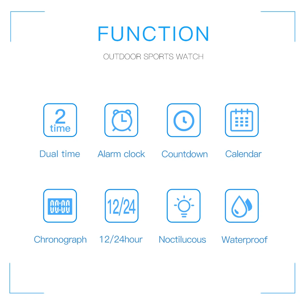 SKMEI Fashion Outdoor Sport Watch Men Multifunction Watches Alarm Clock Chrono 5Bar Waterproof Digital Watch reloj hombre 1251