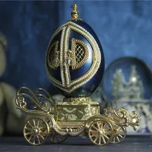 Яичной скорлупы каретки музыкальная шкатулка Свадебная пара открытых дверей яичной скорлупы Домашний Декор балерина Музыкальные шкатулки День Святого Валентина рождественский подарок