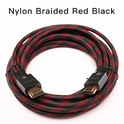 Premium High - Speed 4K HDMI Cable - Multiple Length Options - 10m (Red and black)