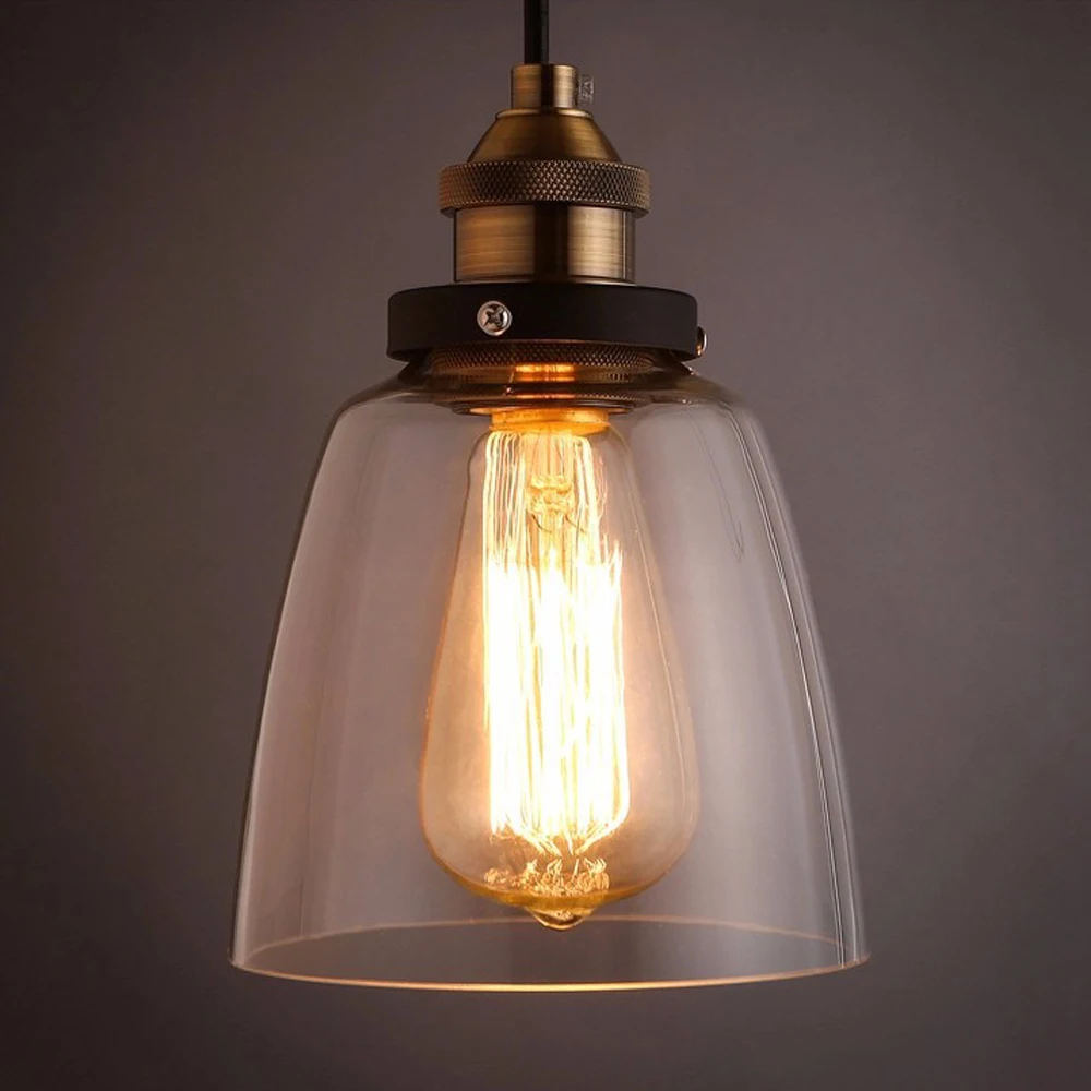 Buy American Vintage Pendant Lights With Clear Glass