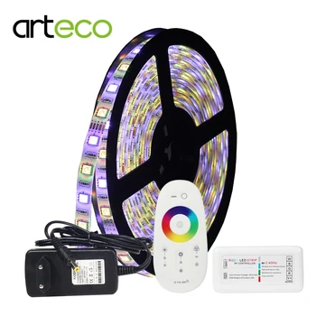 

5050 RGBW RGBWW LED Strip Flexible Light 5M 60leds/m IP65/IP20 Waterproof DC12V LED Light Strip Kit With RGBW Controller+Adapter