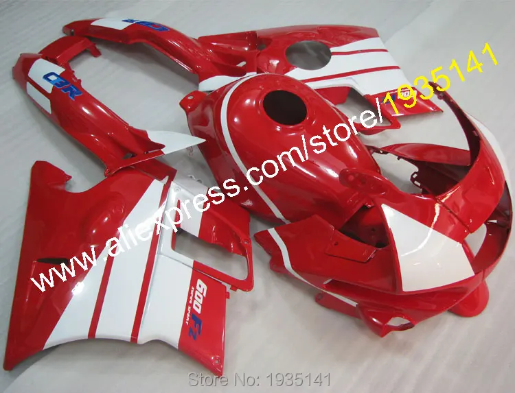 Пользовательские обтекателя Для Honda CBR600 F2 1991 1992 1993 1994 CBR 600 F2 91 92 93 94 CBR600 красный красно-белый обтекатель Наборы