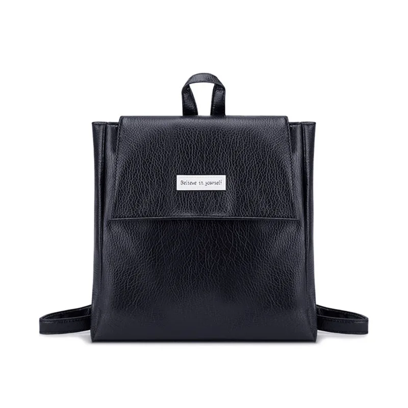 

2 Color Women Back Pack Bag   Japan Korea Teenage Student School Travel Bagpack Girls PU Leather Fashion Backpack