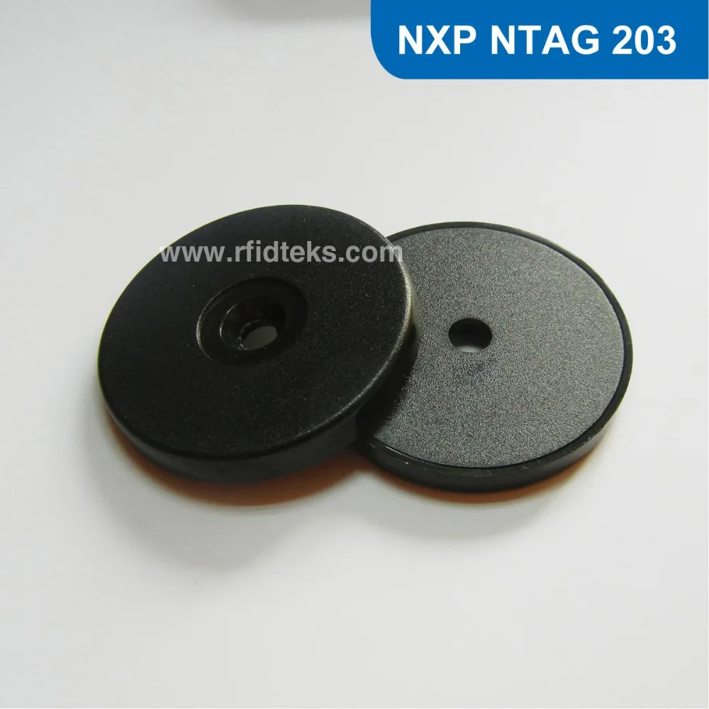 

Dia: 40mm ABS RFID Token Tag, RFID Disc Tag, RFID Tag for patrol guard system, Ntag 203 Chip free shipping