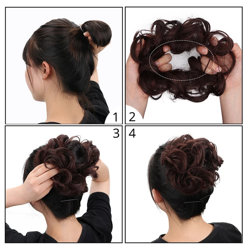 MEIFAN короткие волосы кудрявые эластичные шиньон для женщин синтетические накладные волосы поддельные волосы конский хвост аксессуар