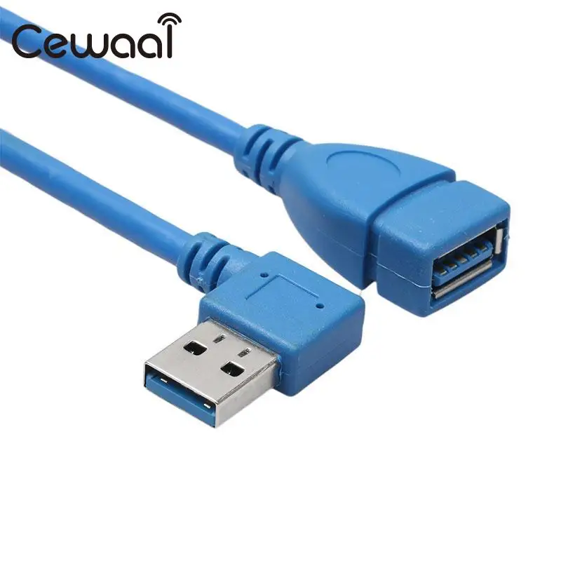 USB 3.0 Connecting Line A Male to Female right corner turn cable Laptop PC Computer High Quality
