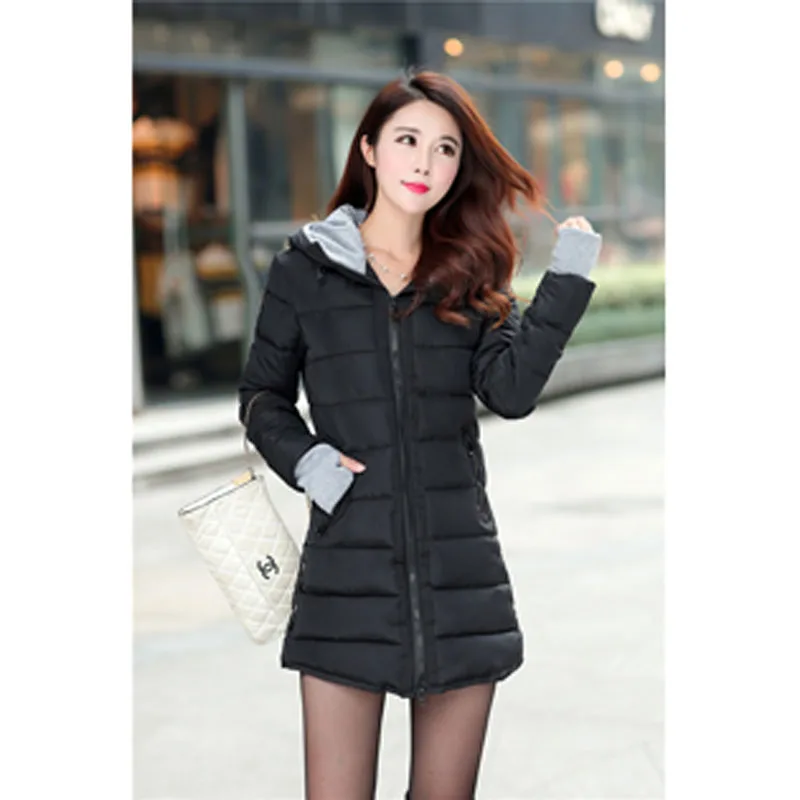 Woxingwosu girl's long hooded parkas cotton-padded jacket winter with winter jacket coat Woxingwosu girl's long hooded parkas cotton-padded jacket winter with winter jacket coat