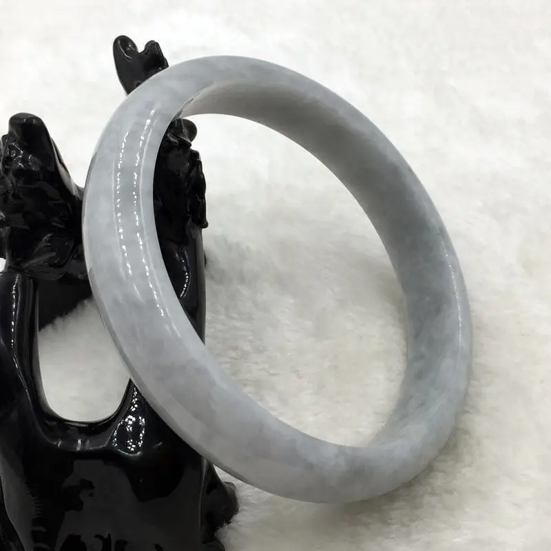 

2381 Certified Grade A Natural Green Jadeite Jade Gems Bangle Bracelet