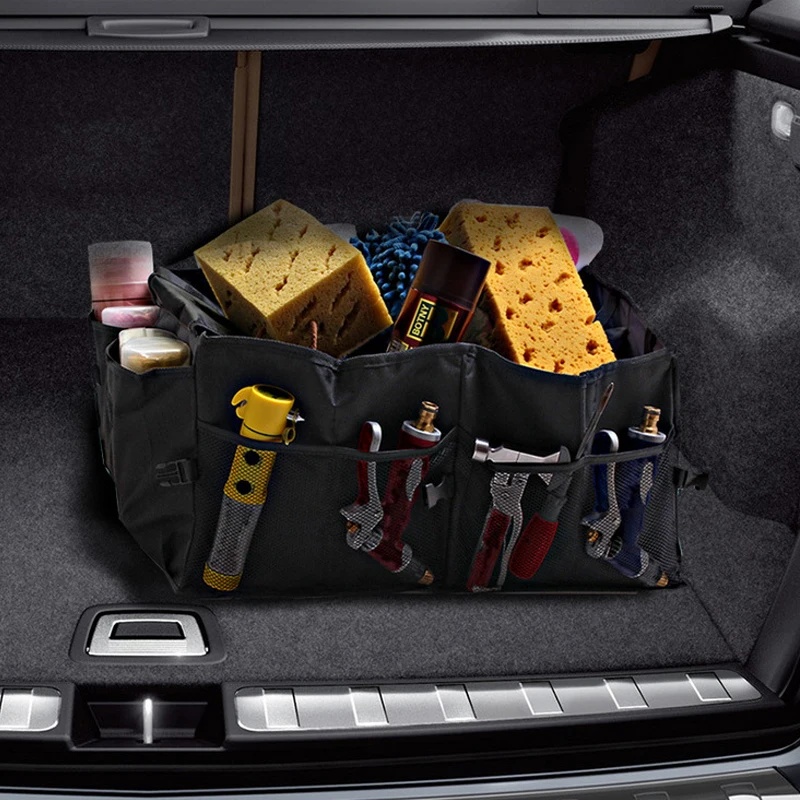 Универсальный автомобильный багажник складной органайзер складные продуктовые сумки для хранения грузовой контейнер Авто Укладка Tiding внутренние части авто