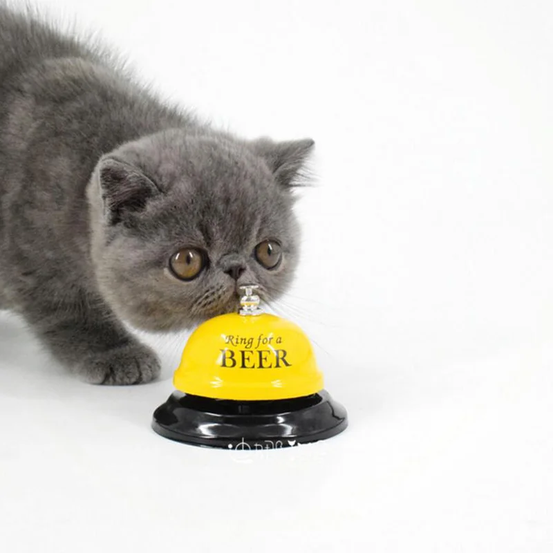 

Metal Craft Gift Pets Call Meal Bell Ring Alarm Reminder Creative Bell Pet Kitten Toys Katten Speelgoed Cats Pet Supplies